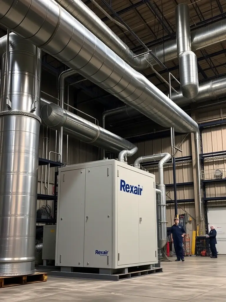 A specialized air mover circulating air to dry out a water-damaged area in an Austin home, with focus on the equipment's efficiency.